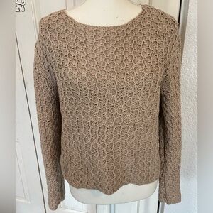J.Jill Textured Stitch Pullover Sweater 100% Cotton Size Medium